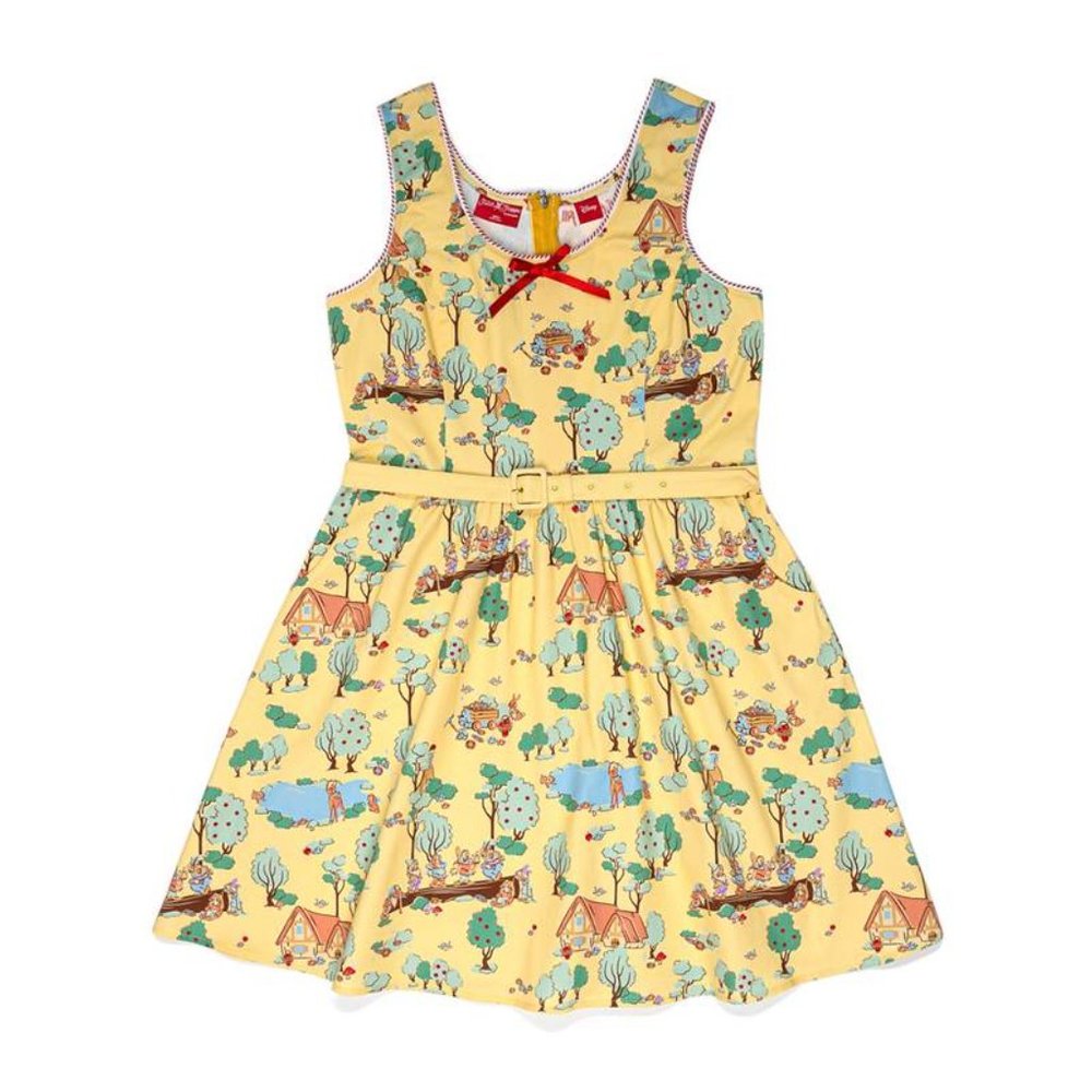 Loungefly Disney Stitch Shoppe Snow White Forest Print "Olivia" Tank Dress - 1X